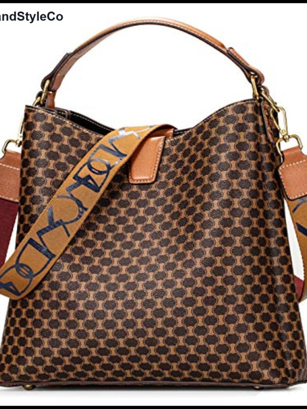 PU Leather Satchel Handbag Top Handle Tote Vintage Purse